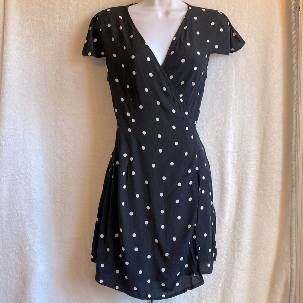 Black and White Polkadot Dress